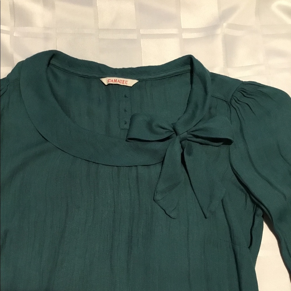 Soft green blouse
